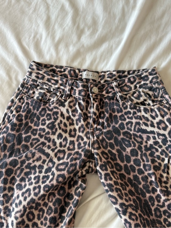 PacSun Denim - PacSun Leopard-Print High-Rise Jeans in Brown & Black